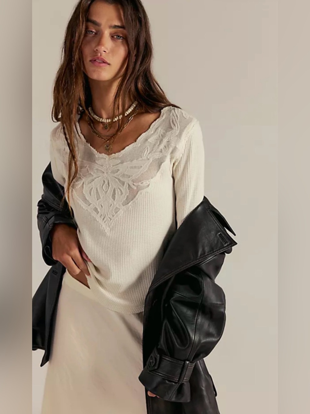 Free People butterfly cuff top